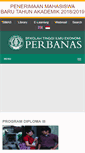 Mobile Screenshot of perbanas.ac.id