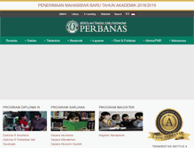 Tablet Screenshot of perbanas.ac.id